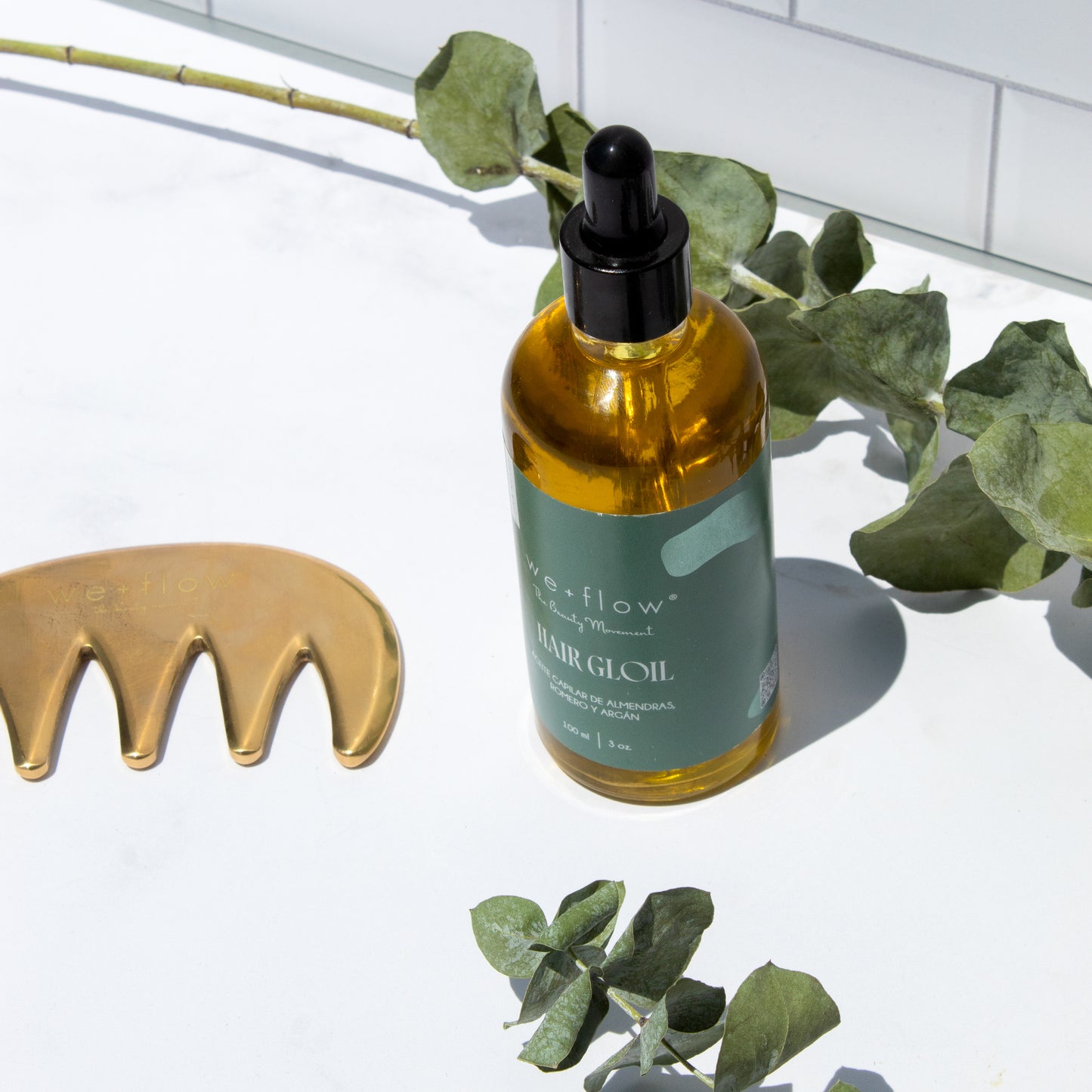 KIT CAPILAR Peine de Kansa + Aceite Capilar Fortalecedor