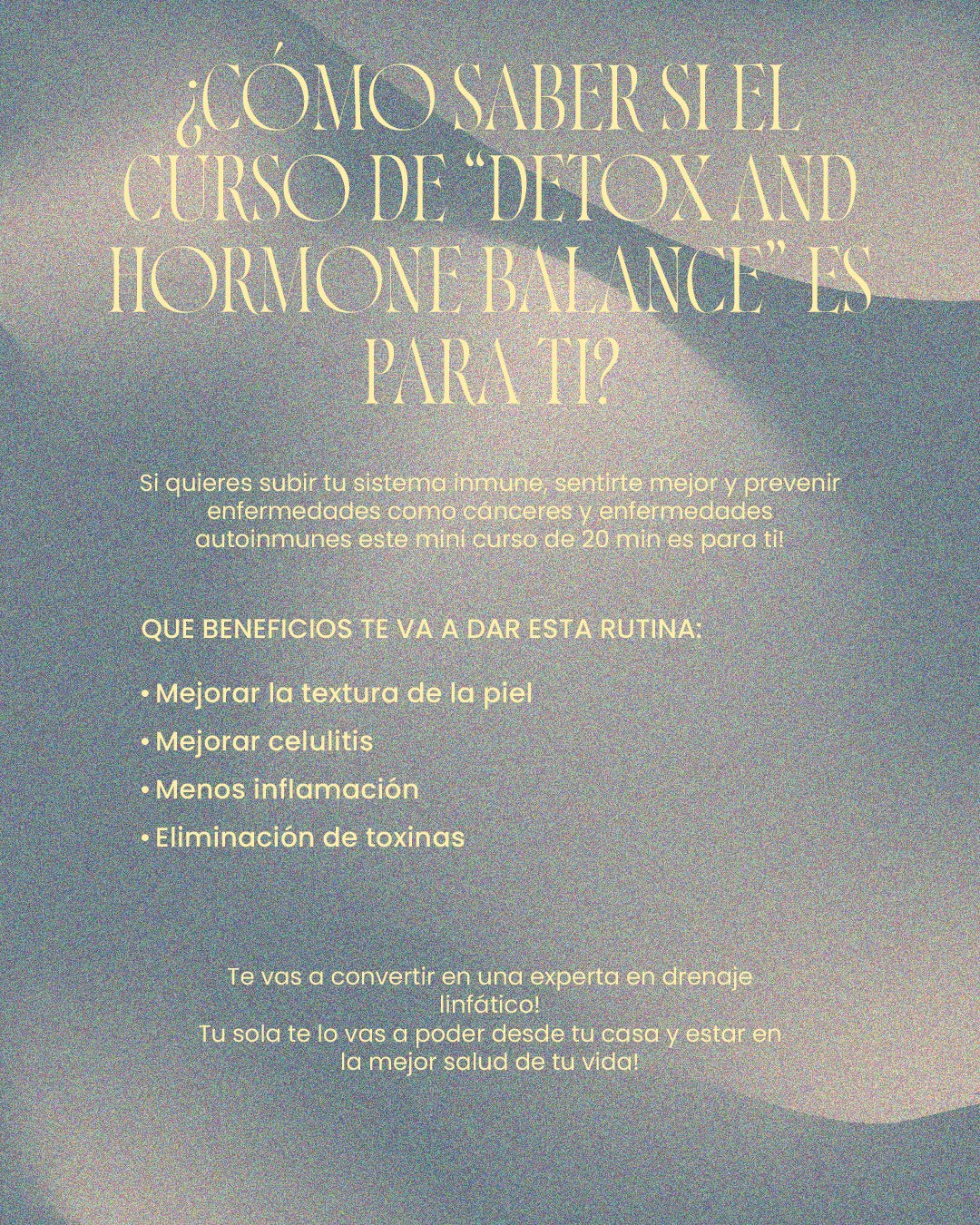 Body Detox & Hormone Balance