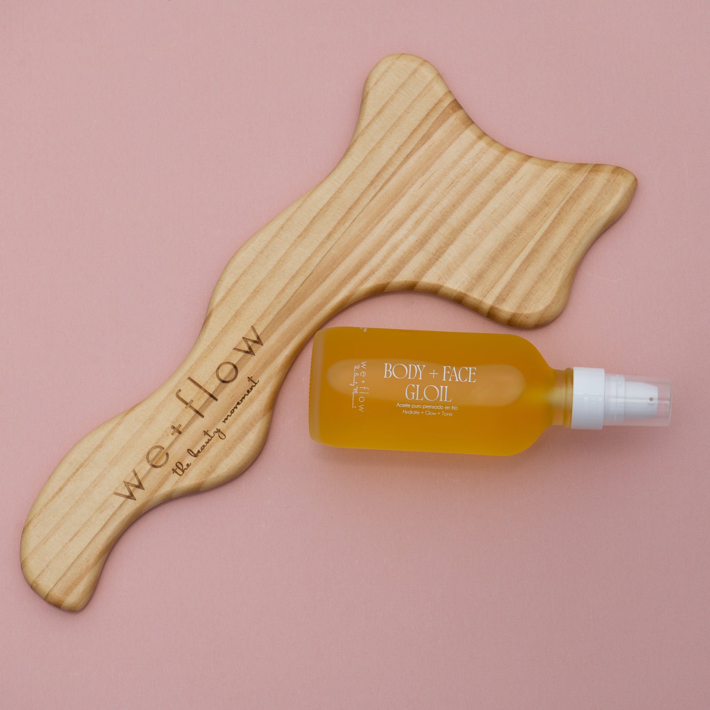 Kit Gua Sha Corporal + Aceite Hidratante "Body Gloil"